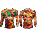 jelly bean printed custom made compression gym style wear rash guard